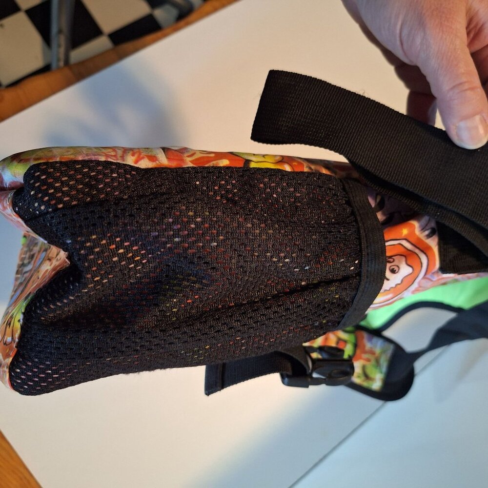 Colorful Crocs Messenger Laptop Bag W Graffiti Art Adjustable Strap Crossbody - Picture 10 of 16